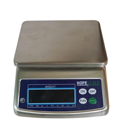 ترازوی ضد آب HOPESCALE ظرفیت 30 کیلوگرم مدل HTW-SS04