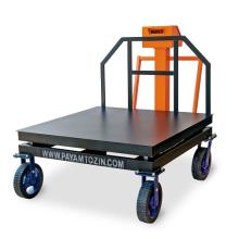 باسکول 2 تن پیام توزین مدل TS 2000 چرخدار