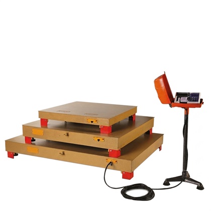باسکول بی نظیر 2 تن پرینتردار مدل MBH2003-1 نمایشگر SB61 سینی 200×200