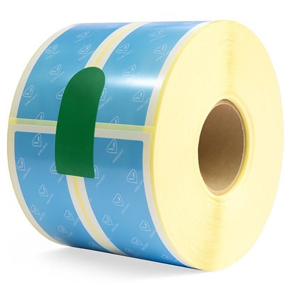 لیبل کشتارگاهی 200×30 آبی دو ردیفه 500 عددی